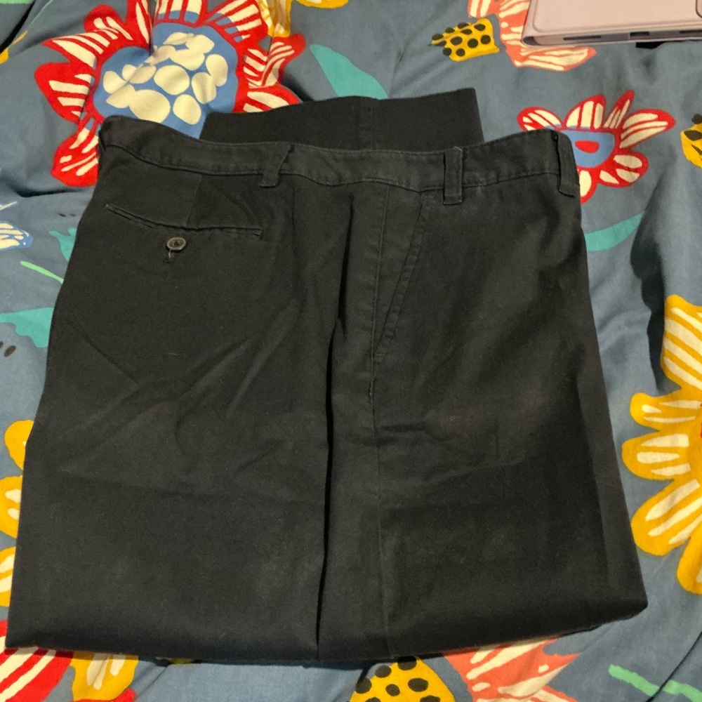 Talbots Deck Navy Crop Pants 14P - Picture 2 of 4